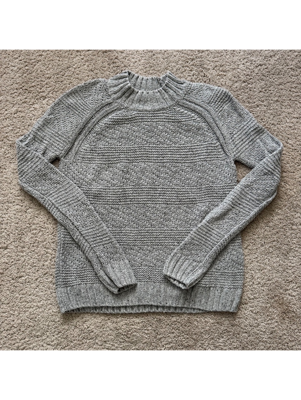 Women’s Prana gray knit sweater size M